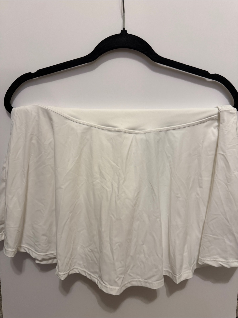 Flared White Tennis Skirt